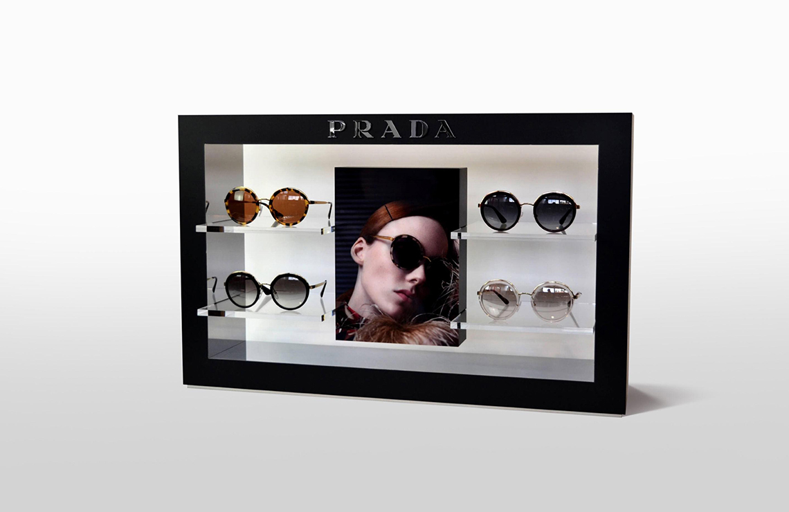 Prada Eyewear display