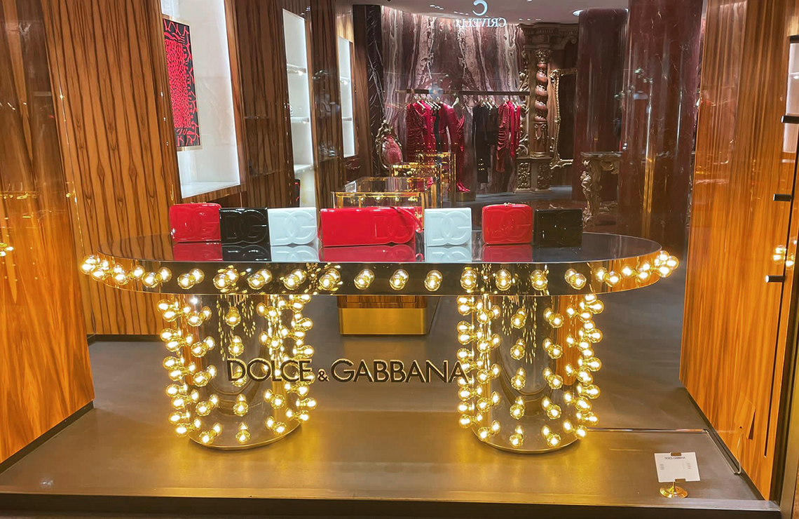 Dolce&Gabbana vitrines